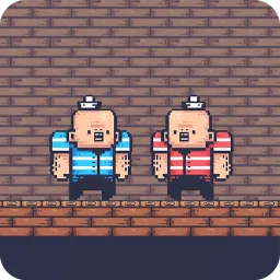 2 Player Red Blue Pirates
